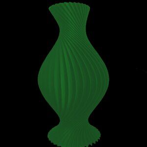 Elegant Green Spiral Vase0003 - Home Accent